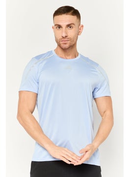 Men Sportswear Fit Brand Logo Short Sleeves Running T-Shirt, Lilac