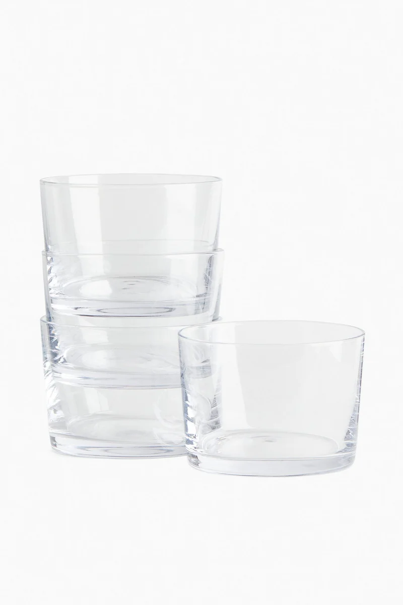 H&M 4-pack low tumblers