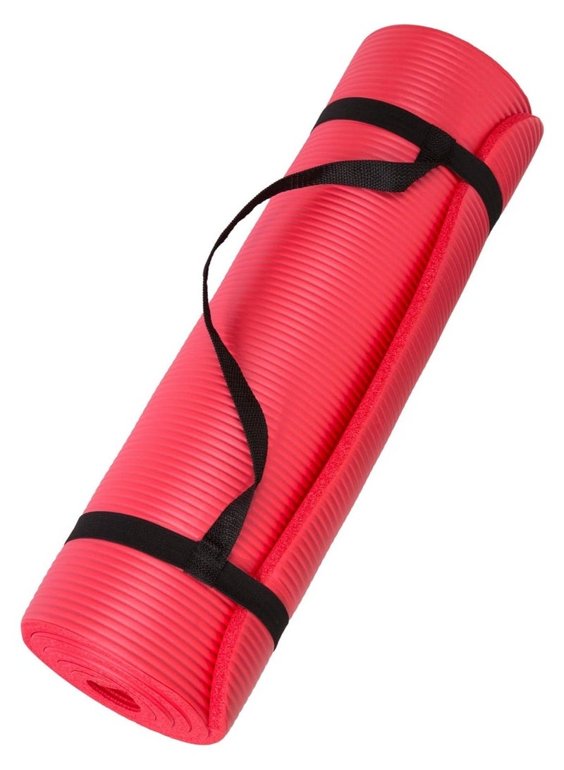 Anti-Tear Exercise Mat with Carrying Strap – Padded Comfort Mat - Image 4
