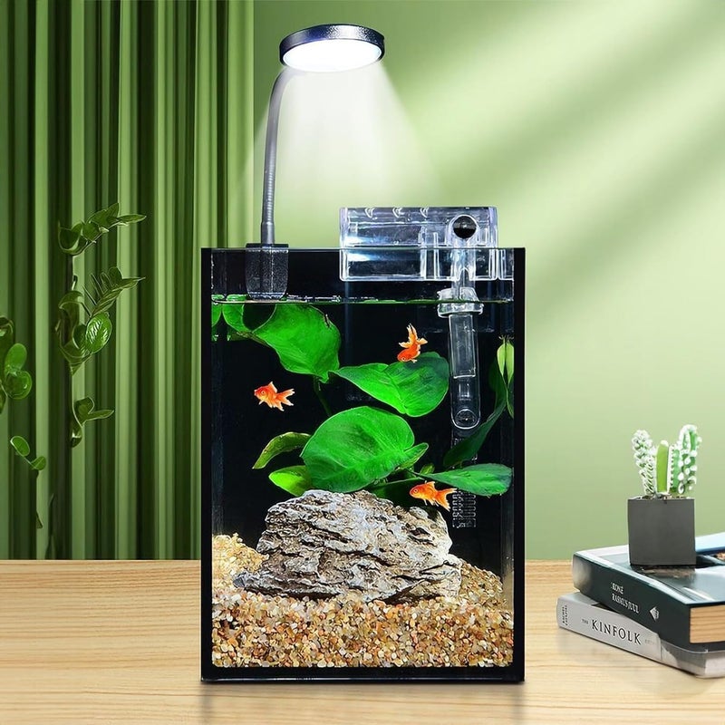 VI COLLECTIONS ضوء نانو للأكواريوم صغير حوض سمك كامل الطيف قابل للتعديل ضوء مثبت على الحافة 2.5 واط (لون جسم عشوائي) مناسب للأحواض والأحواض الصغيرة. - Image 3