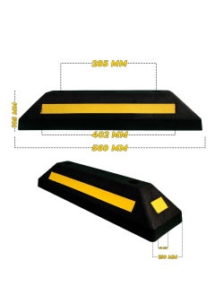 BERRY Wheel Stopper 57CM Black | Rubber Parking Wheel Stops for Car Parking Areas | Heavy Duty Parking Blocks Black with Yellow Strips (1Pcs) - pzsku/ZDD32B124C41CFCD91C99Z/45/_/1723272195/7d66c07b-79bf-46b3-bba8-114e6990c432