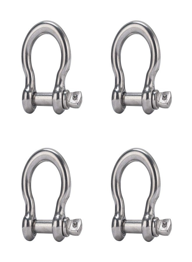 OWAYOTO Screw Pin Anchor Shackle 5/16 Inch 8mm 304 Stainless Steel Heavy Duty 4pcs - Image 1