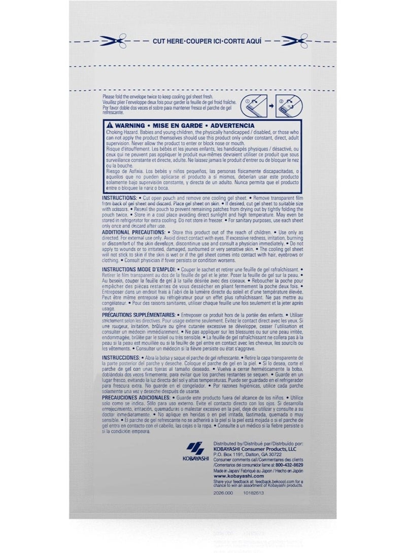 BeKOOOL Migraine Gel Sheets - 4 Count - Image 4
