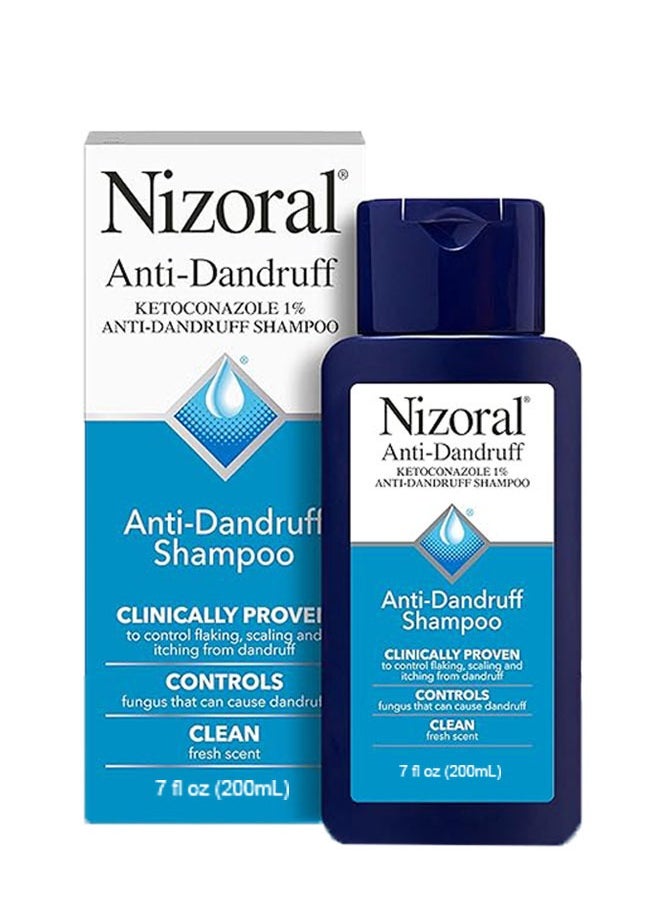 Nizoral Anti Dandruff Shampoo with Ketoconazole, Controls Dandruff Fungus, Fresh Scent, 200ml  - Image 1
