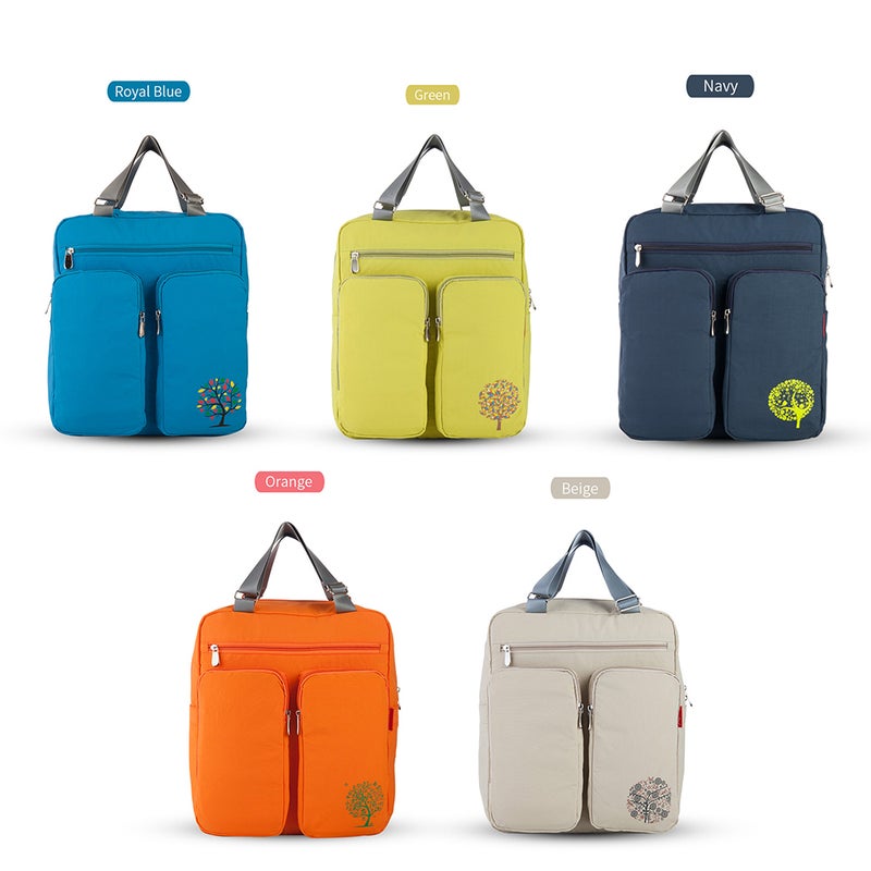 Insular Large Capacity Multi-functional Mommy Bag Excellent Water Resistance Nappy Bag Baby Diaper Bag Backpack Organizer with Stroller Straps Changing Pad Wet Bag for Mom Blue - Image 5