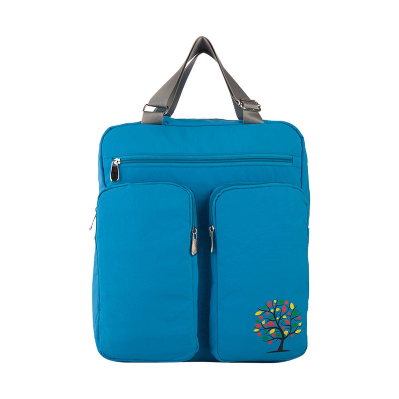 Insular Large Capacity Multi-functional Mommy Bag Excellent Water Resistance Nappy Bag Baby Diaper Bag Backpack Organizer with Stroller Straps Changing Pad Wet Bag for Mom Blue - Image 2