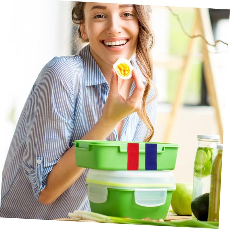 PartyKindom 4 Pack Elastic Bento Bands Lunch Box Straps For Kids High Elasticity - Image 5