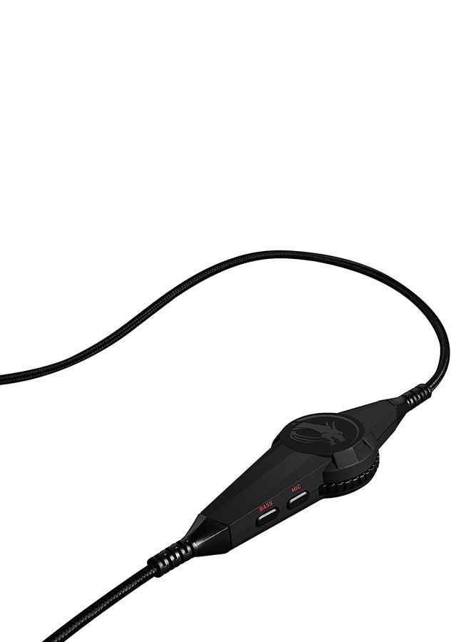 MSI Wired Over-Ear Gaming Headphones With Mic Black/Red - Image 4