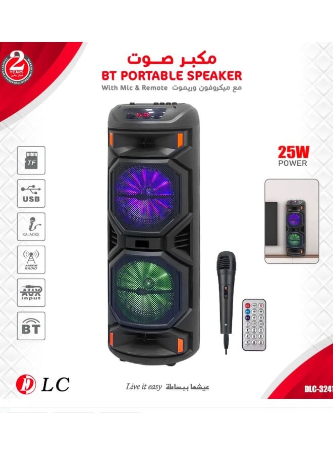 DLC DLC Portable Speaker With Mic & Remote DLC-32410  - Image 1
