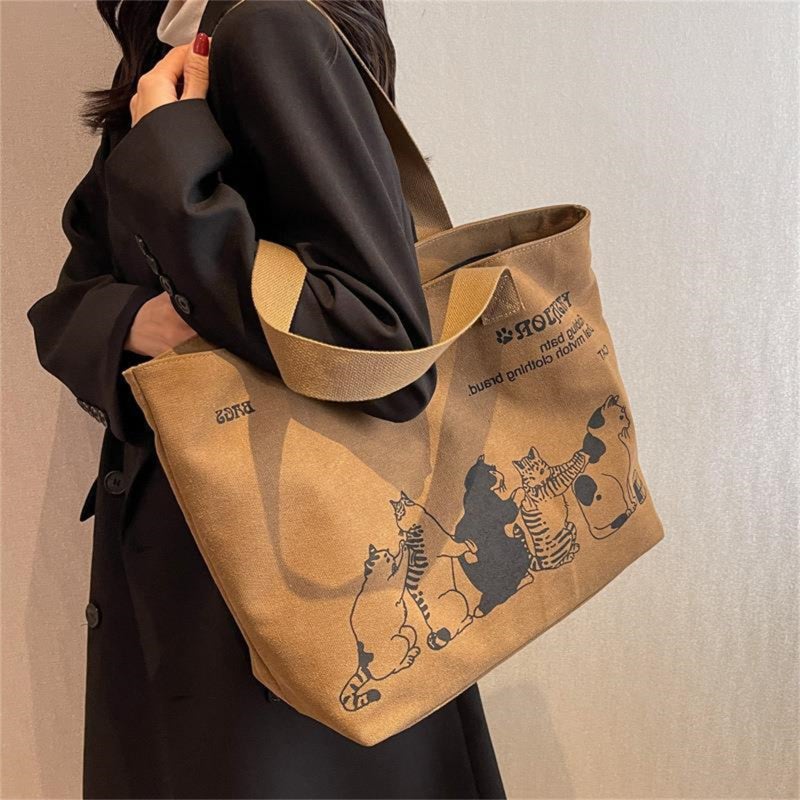 حقيبة قماش بوليستر: 37 × 37 × 32 سم، قماش مريح ومتين، إغلاق سحابي آمن - تصميم كرتوني أنيق، تصميم متعدد الجيبات للأجهزة المحمولة بحجم 14 بوصة، للعمل والسفر والرياضة والاستخدام اليومي - Image 4