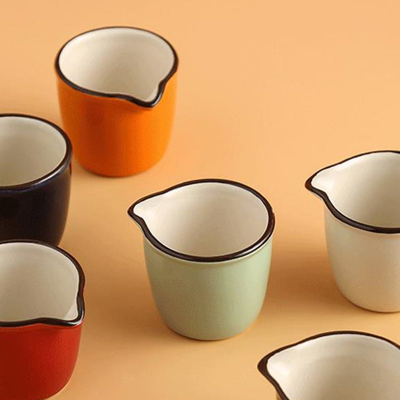 2pcs Ceramics Cup Jug Coffee Cups for Daily Use (40ml) - Image 1