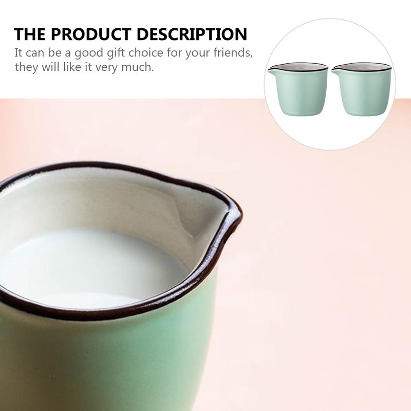 2pcs Ceramics Cup Jug Coffee Cups for Daily Use (40ml) - Image 4