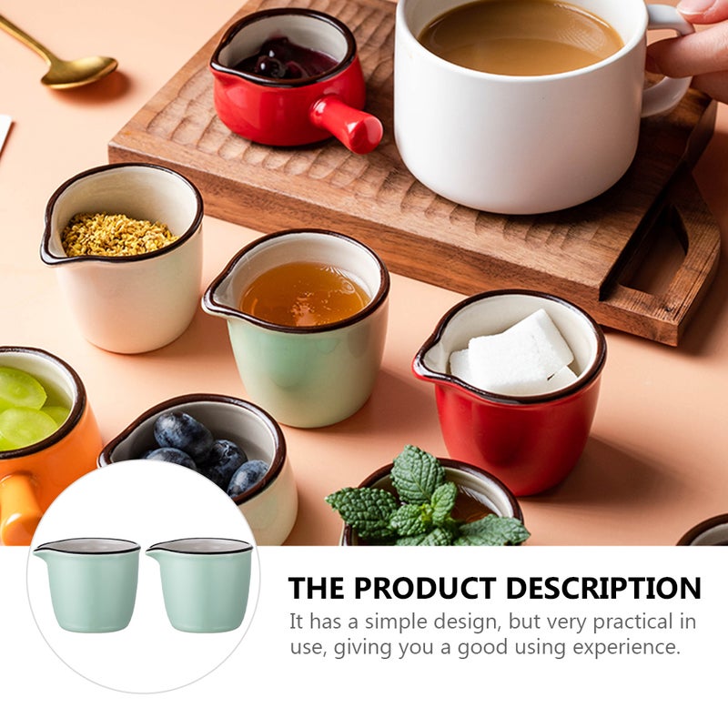 2pcs Ceramics Cup Jug Coffee Cups for Daily Use (40ml) - Image 5
