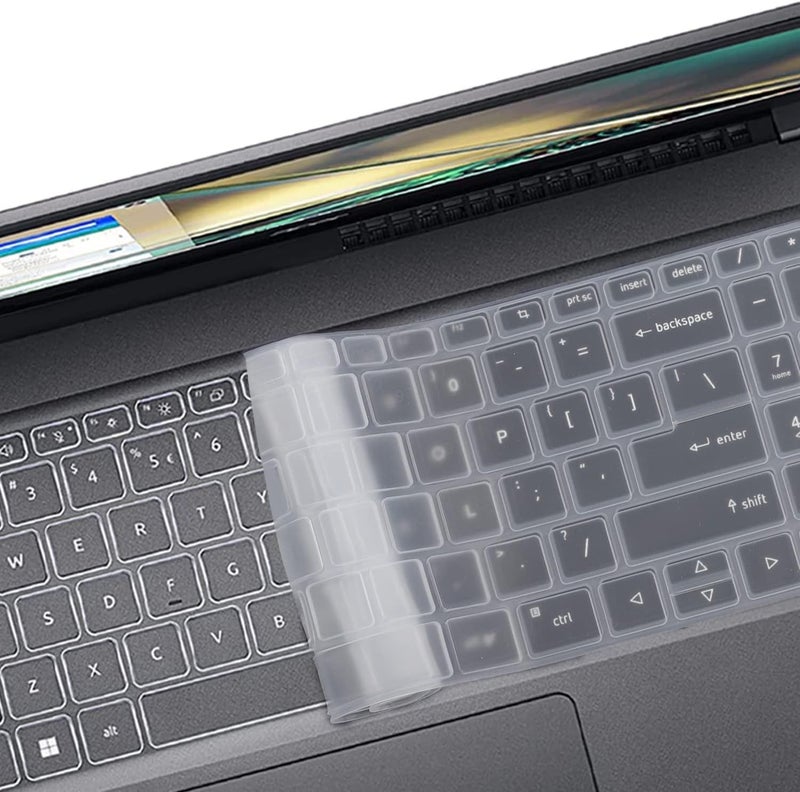 RAYA Silicone Keyboard Cover for Acer Nitro V 15 (ANV15-41 / ANV15-51 / ANV15-52) Acer Aspire 5 (A515-57G / A515-58GM) Acer Nitro Lite 16 (NL16-71G) Gaming Laptops (Silicone Clear) - Image 5