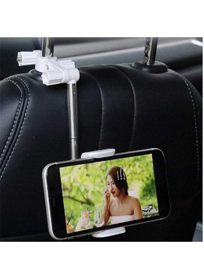 Rearview Mirror Phone Holder for Car, Universal Adjustable Mount for Mobile Phones and GPS, 360° Rotatable Rearview Mirror Phone Stand, Compatible with 4.0–6.1 Inch Smartphones (Black, 1PC) - Image 2