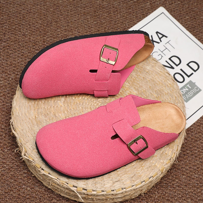 Plus Size Classic Joker Four Seasons Baotou Boken Cork Slippers Mueller Shoes Outdoor Beach Men'S And Women'S Shoes - Image 1