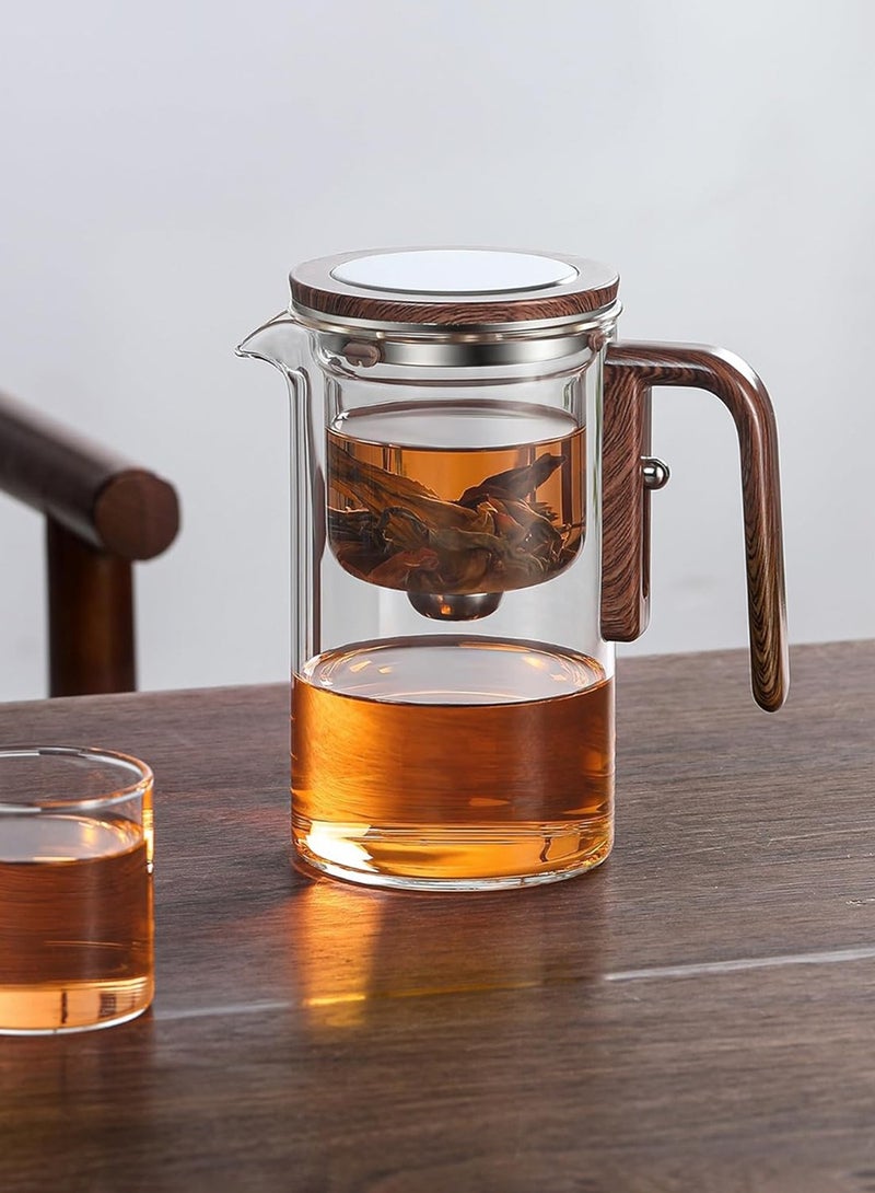 LENND teapot, teapot with strainer, water separating borosilicate glass teapot, magnetic teapot for loose tea, teapot with infuser  - Image 3