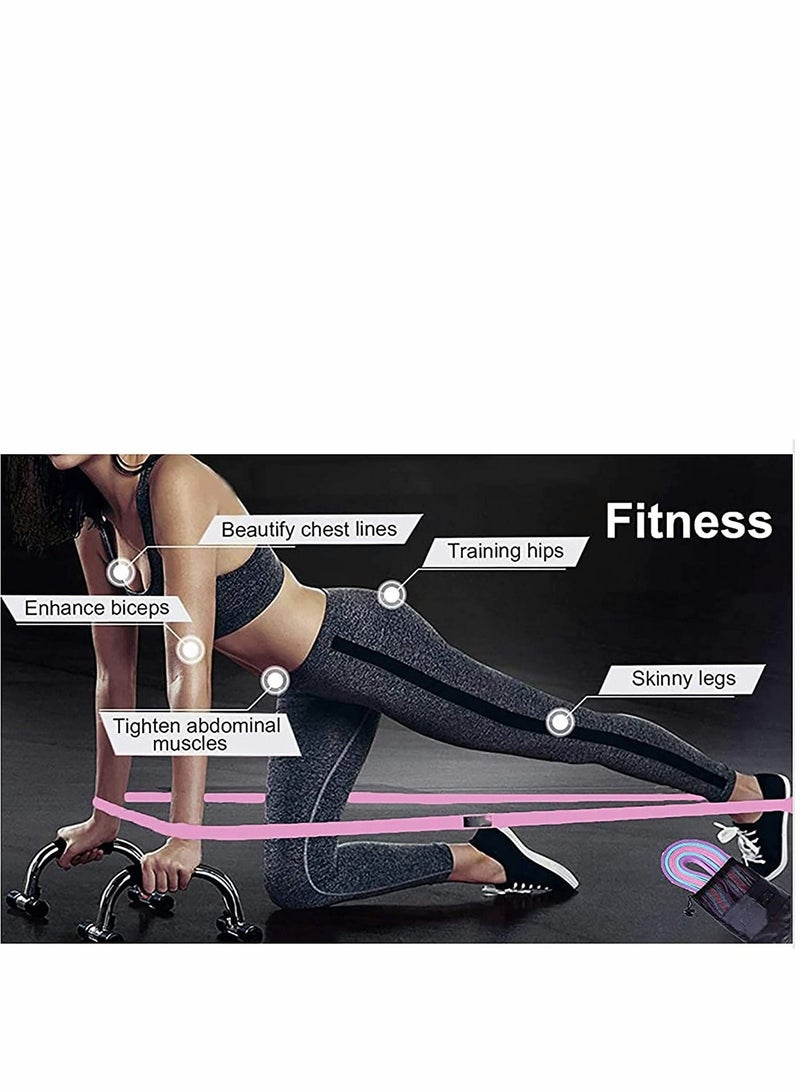 Y&D Resistance Bands Set Fabric Exercise for Women, Full Body Workout, Training, Heavy Duty Stretch Fitness Pull Up Assistance - Image 4