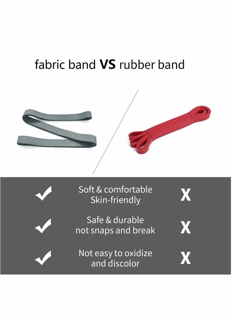 Y&D Resistance Bands Set Fabric Exercise for Women, Full Body Workout, Training, Heavy Duty Stretch Fitness Pull Up Assistance - Image 5