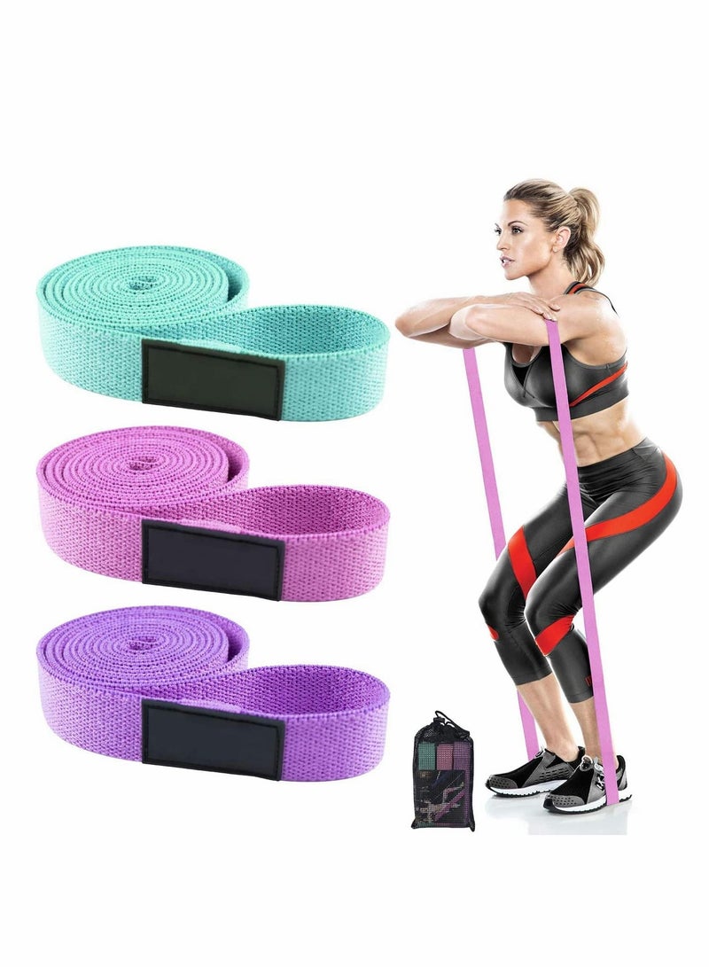 Y&D Resistance Bands Set Fabric Exercise for Women, Full Body Workout, Training, Heavy Duty Stretch Fitness Pull Up Assistance - Image 1