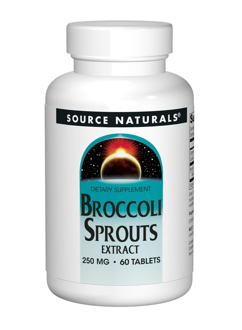 Source Naturals Broccoli Sprouts Extract Dietary Supplement 60 Tablets - Image 1