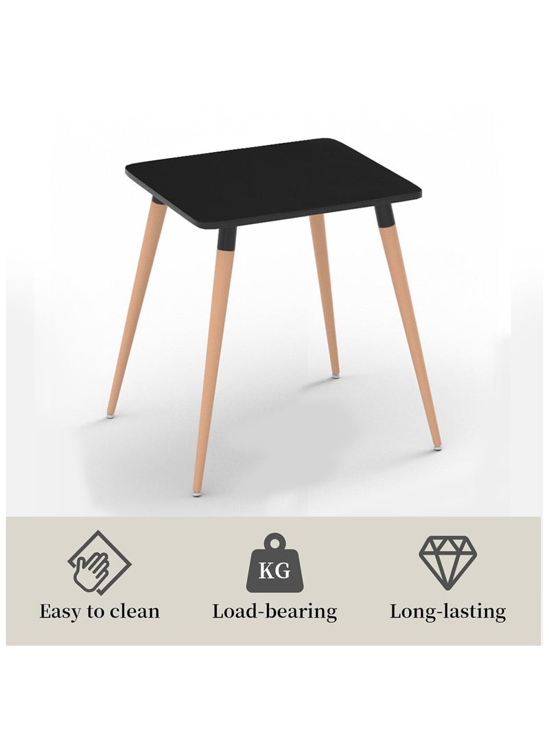 Mahmayi Mahmayi Cenare Dining Set (Dining Table With 2 X Plastic Chair) Black  - Image 2