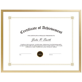 Golden State Art 85x11 Aluminum Certificate Frame Metal Diploma Frames for 85 x 11 Documents Real Glass Front with Easel Stand Gold 1 Pack - pzsku/ZDD338C920A09C11FB50AZ/45/1749491299/0b8fbe91-d657-40bc-b87f-02901f25264b