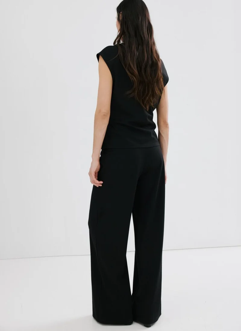 مانجو Straight-fit trousers with elastic waist