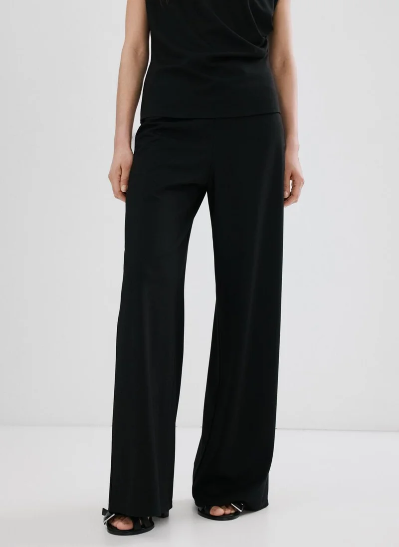 مانجو Straight-fit trousers with elastic waist