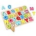 Aile Toddler Wooden Preschool Learning Alphabet Peg Puzzle Board Toys - Image 2