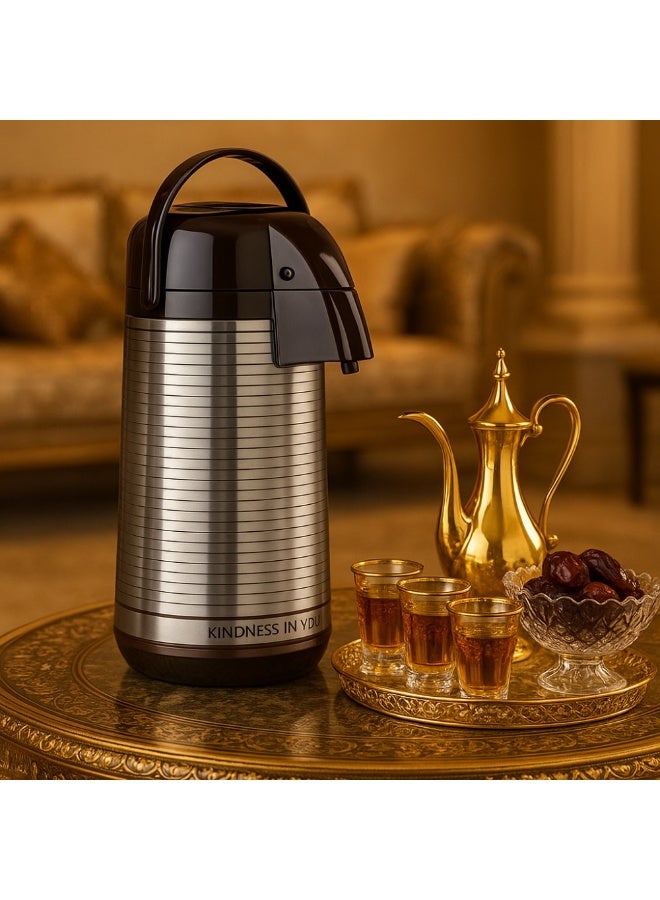 باصرة حافظة شاي وقهوة استيل باصرة بسعه 3 لتر - Image 1
