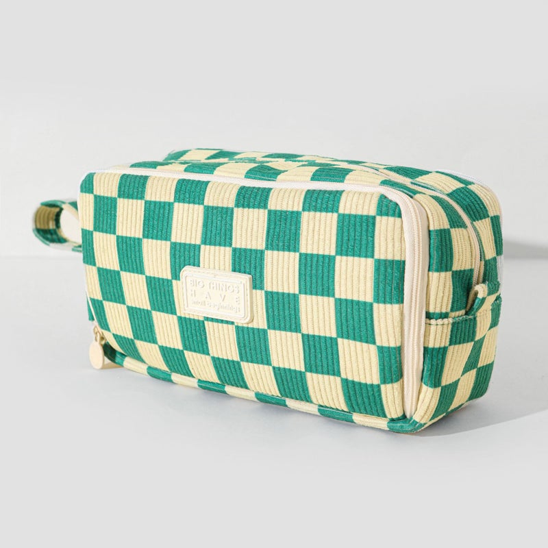 Cross-Border Large-Capacity Velvet Pencil Case - New Style, Unisex Study Stationery  Bag