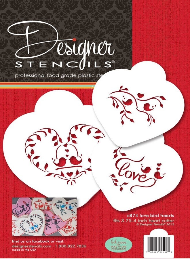 Designer Stencils Love Birds Heart Set by Designer Stencils - Image 1