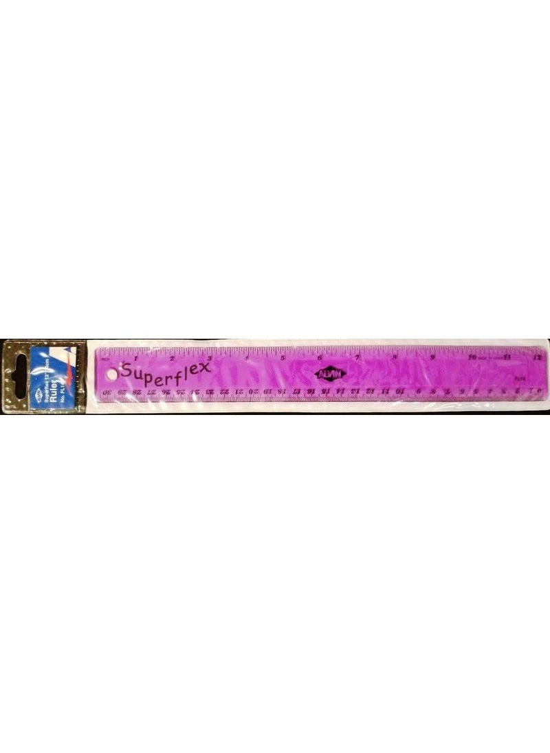 Alvin Alvin FL14 Plastic Superflex Ruler Flexible and Virtually Indestructible  12 Inches  - Image 2