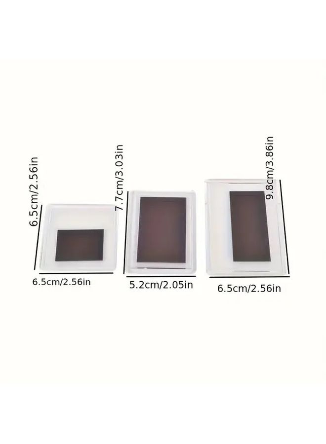 4pcs Large Acrylic Magnetic Double Sided Photo Frames For Refrigerator Desktop Display Stands Holiday Gifts - Image 2