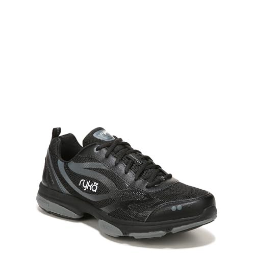 Ryka Womens Devotion XT Cross Training Shoes BlackMetioriteWhite 75 W