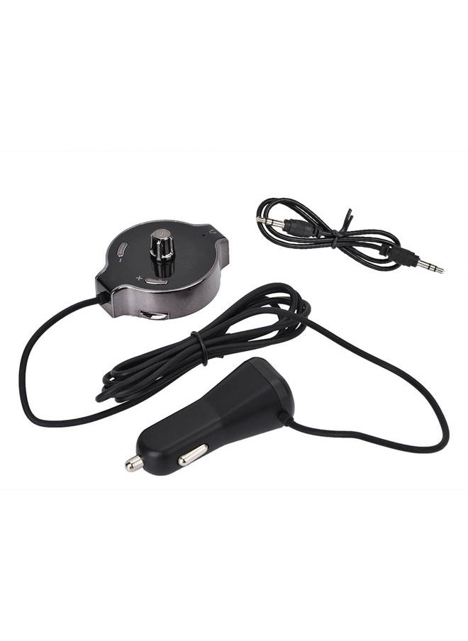 Thoraya Q8S Wireless Handsfree BT FM Transmitter MP3 Player Car Kit 2 USB Chargers  - Image 1