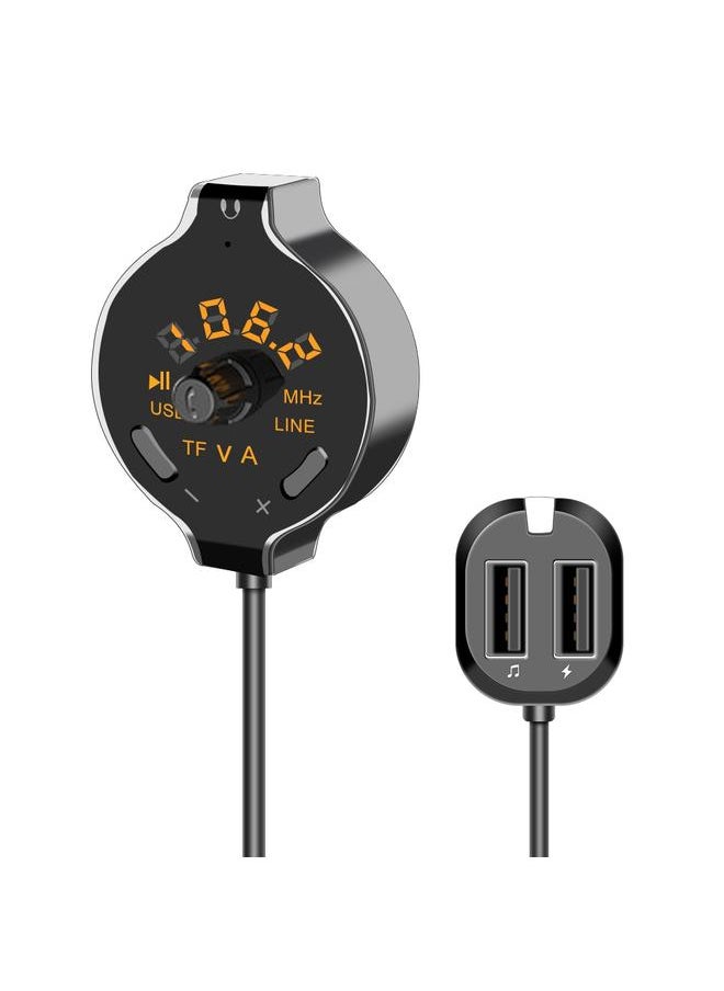 Thoraya Q8S Wireless Handsfree BT FM Transmitter MP3 Player Car Kit 2 USB Chargers  - Image 3