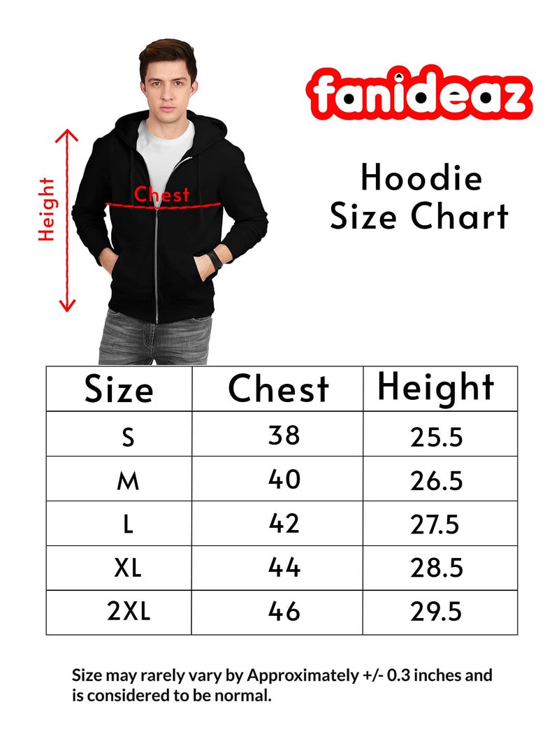 fanideaz Mens Stylize Hooded Cotton Solid Regular Fit Sweatshirt_Maroon_Large - Image 4