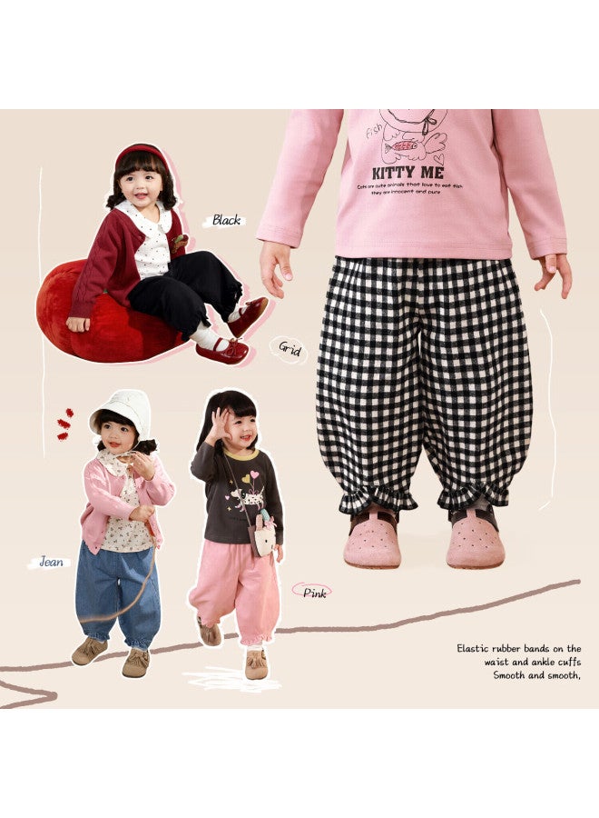 Luson Baby Girl Lantern Pants For Autumn 2025 New Style Trendy Flower Bud Pants Versatile Long Trousers For Infants And Toddlers - Image 1
