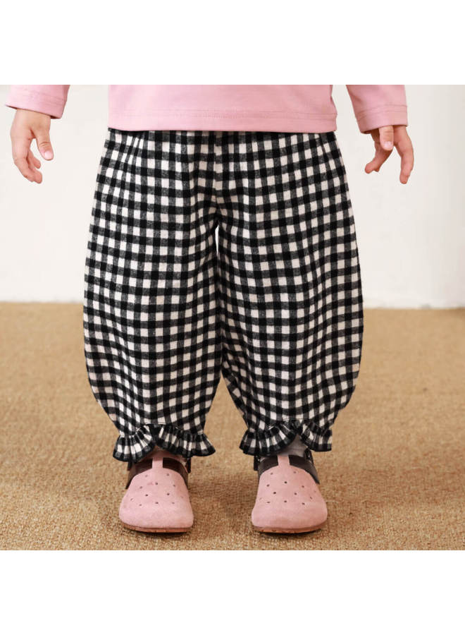 Luson Baby Girl Lantern Pants For Autumn 2025 New Style Trendy Flower Bud Pants Versatile Long Trousers For Infants And Toddlers - Image 2