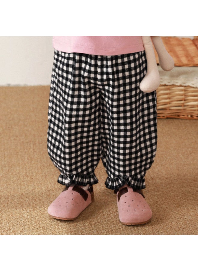 Luson Baby Girl Lantern Pants For Autumn 2025 New Style Trendy Flower Bud Pants Versatile Long Trousers For Infants And Toddlers - Image 3
