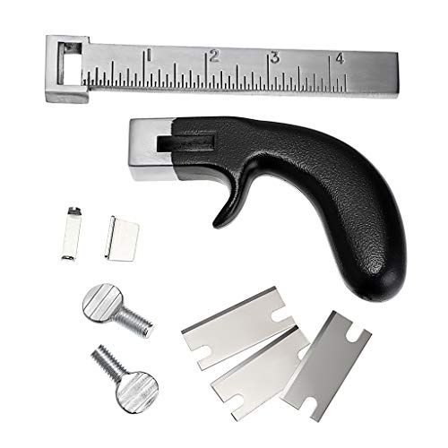 OwnMy Leather Cutting Tool Leather Strap Cutter with Aluminium Handle, Stainless Steel Gauge Leathers Strip Belt Cutter Tools with Accessory for DIY Leathercrafts - Image 5