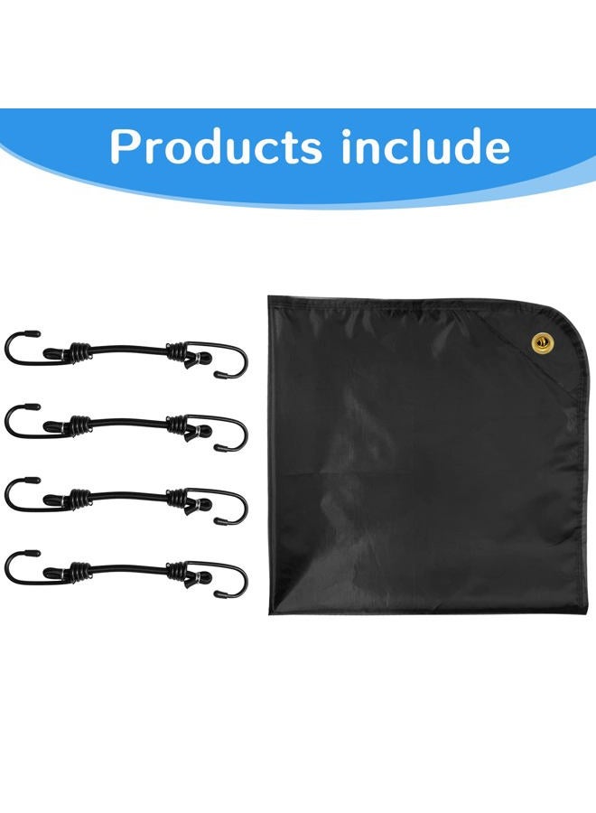 Pusonor Air Conditioner Covers for Outside Units, Central AC Cover for Outdoor Unit Heavy Duty Water-Resistant Top Cover 32 x 32 Inch, Black - Image 5