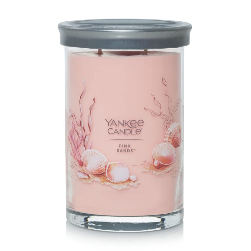 Yankee Candle Pink Sands Scented Signature 20oz Large Tumbler 2Wick Candle Over 60 Hours of Burn Time