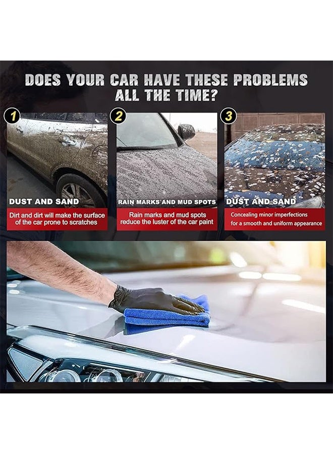 رايهونغ رذاذ نانو للسيارات، رذاذ إصلاح سريع للسيارات، رذاذ إصلاح الخدوش بشكل سريع ودقيق، رذاذ إزالة الخدوش الدقيقة بطلاء السيراميك النانو (120 مل وفرشاة إسفنجية وقماش للتنظيف) - Image 3