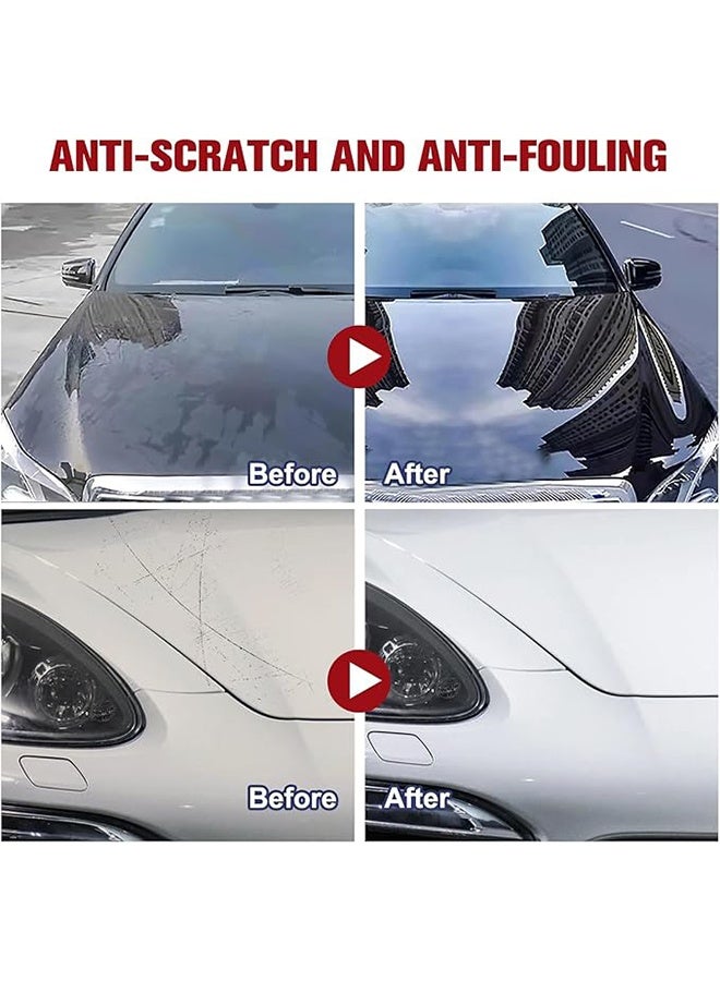 رايهونغ رذاذ نانو للسيارات، رذاذ إصلاح سريع للسيارات، رذاذ إصلاح الخدوش بشكل سريع ودقيق، رذاذ إزالة الخدوش الدقيقة بطلاء السيراميك النانو (120 مل وفرشاة إسفنجية وقماش للتنظيف) - Image 5