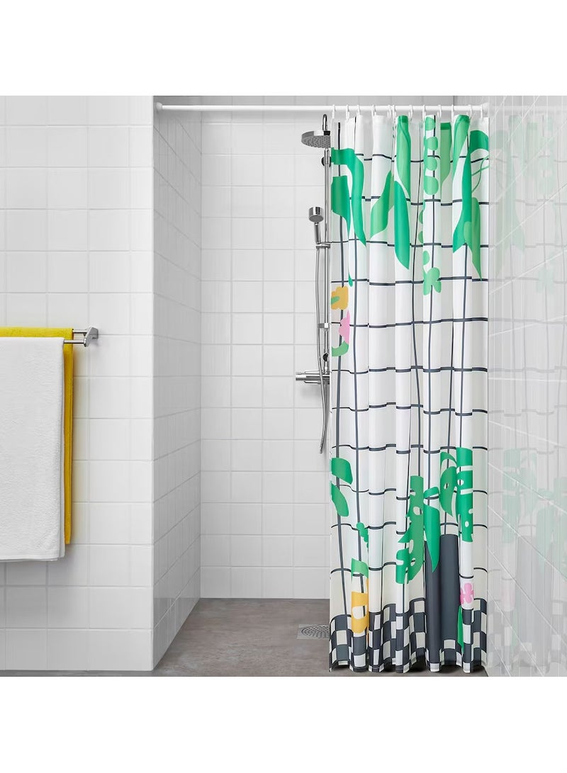 ستارة دش للحمام - بطانة دش رولاند مزخرفة - ستارة دش مطبوعة منزلية - ستارة حمام 180 عرض × 200 ارتفاع - Image 2