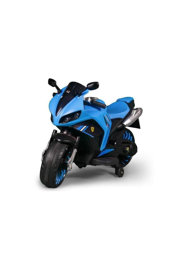 Waldo Electric Rides-on Motorcycle for Kids - Blue - 900 - Image 1