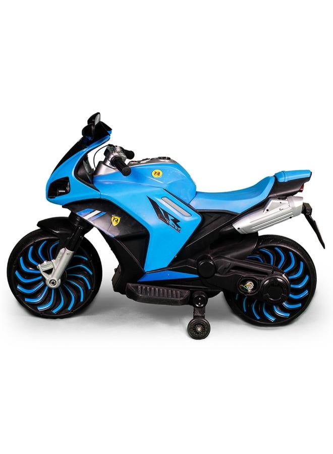 Waldo Electric Rides-on Motorcycle for Kids - Blue - 900 - Image 2